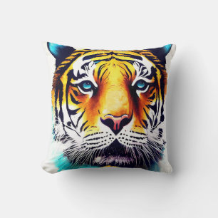 Almofada Tiger Wild Nature - Pintura De Cor Animal