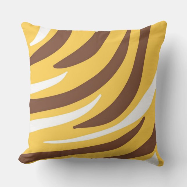 Almofada tigre abstrato art (Frente)
