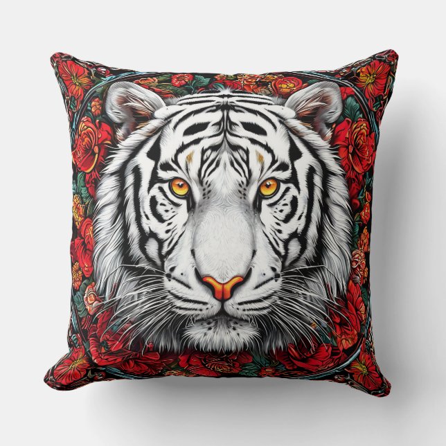Almofada Tigre branco (Frente)