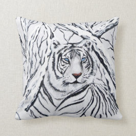 Almofada Tigre Branco Misturando