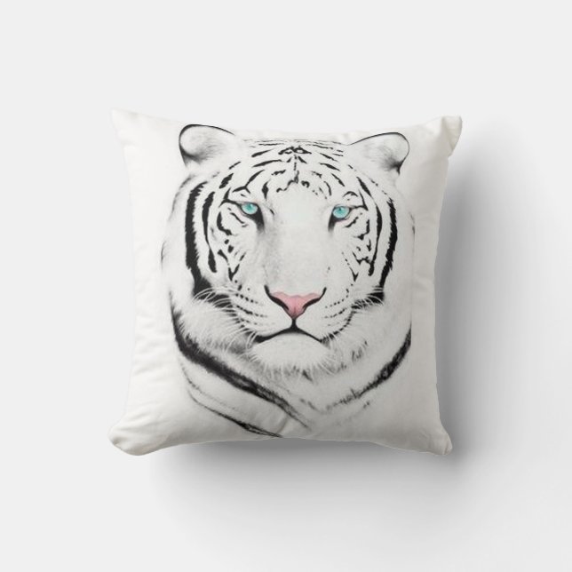 Almofada Tigre branco Siberian (Frente)