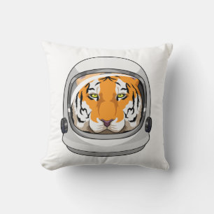 Almofada Tigre como astronauta com capacete