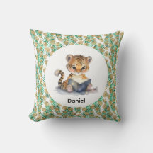 Tigre-Cute Lendo um Livro