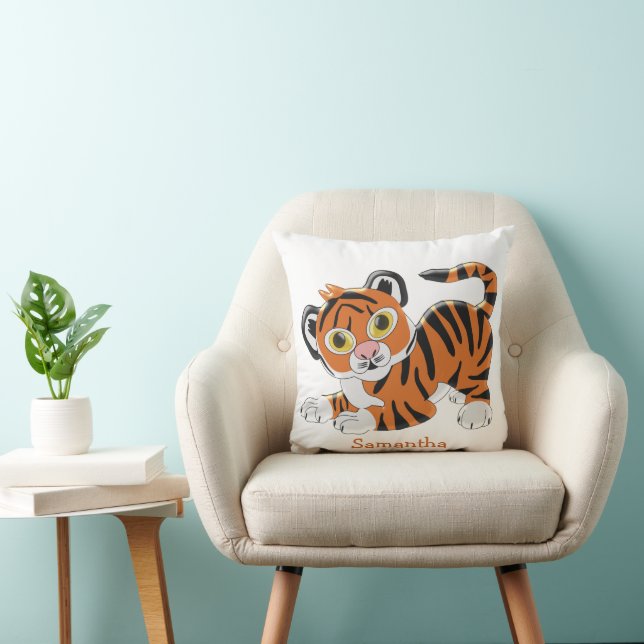 Almofada Tigre Design Personalizado (Cadeira)