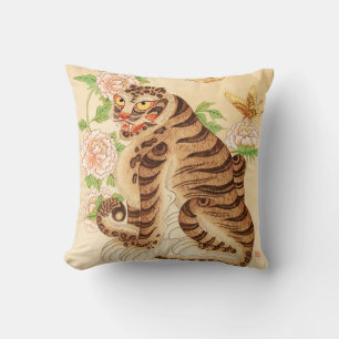 Almofada Tigre Listrado Coreano Minhwa Vintage