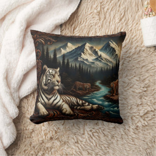 Almofada Tigres majestosos de Bengala por Mountain River