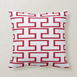 Almofada Tijolos vermelhos e brancos modernos