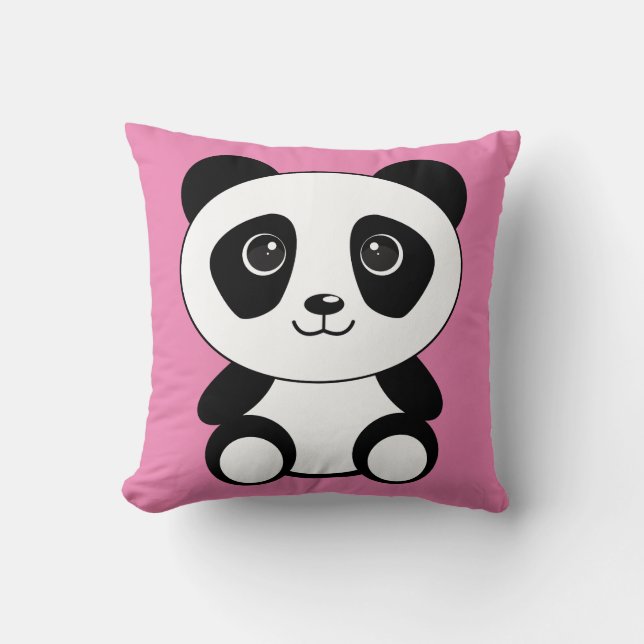 ALMOFADA TINTA DE TRAVESSEIROS DE CARNE DE PANDA (Frente)