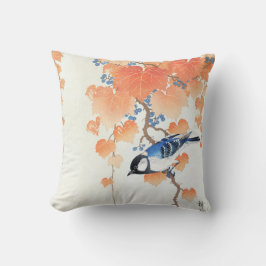Almofada Tinta excelente no ramo da paulownia - Ohara Koson