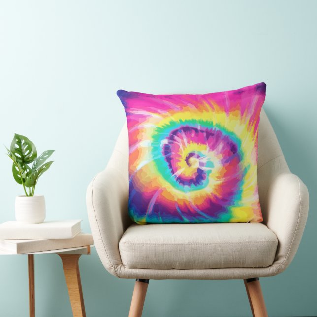Almofada Tinta Tie Dye Hippie (Cadeira)