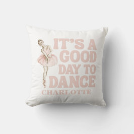 Almofada Tiny Dancer Ballerina Pink Blush Girls Birthday