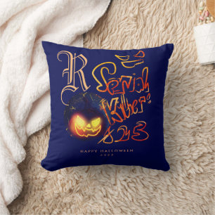Almofada Típica do Assassino serial engraçado Spookkin
