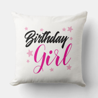 Almofada Tipografia de Aniversário Menina | Aniversário Ele
