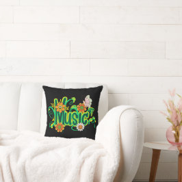 Almofada Tipografia de Ilustração de Boas Víbias