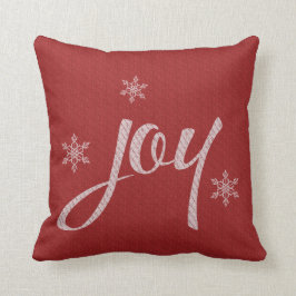 Almofada Tipografia de Joy Snowflake