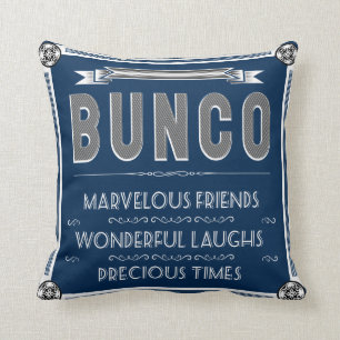 Almofada Tipografia do vintage de Bunco