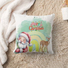 Almofada Tipografia Feliz Natal e Luzes & Veados