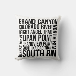 Almofada Tipografia Grand Canyon - Arte em Palavras Arizona