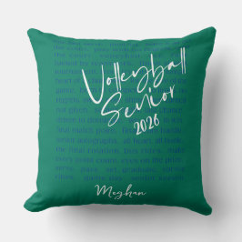 Almofada Tipografia Motivada do Mais velho de Voleibol Pers