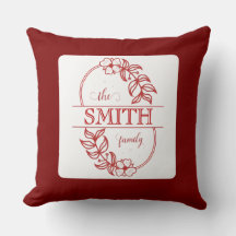 Tipografia Personalizada Família Burgundy Floral M