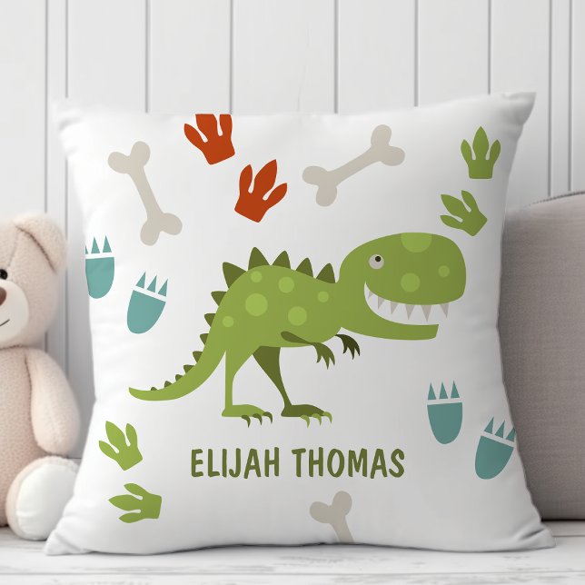 Almofada Tiranossauro Dinossauro Fofo Personalizado (Criador carregado)