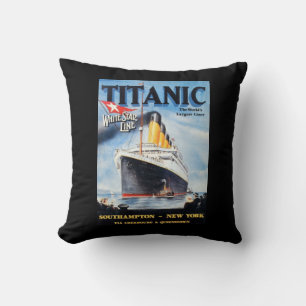 Almofada Titanic White Star Line - Maior Transatlântico do