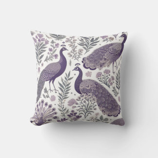 Almofada Toalete Pavão Roxo