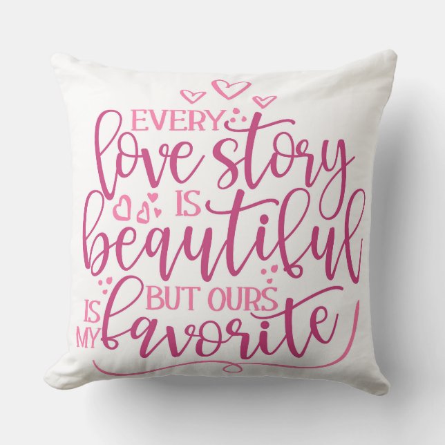 Almofada Toda história de amor (Frente)