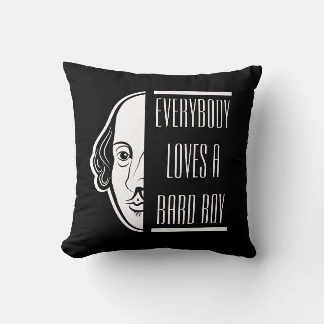 Almofada Todo Mundo Adora Um Bard Boy Shakespeare Thespian (Frente)