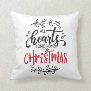 Almofada Todos Os Corações Vêm Para Casa No Natal