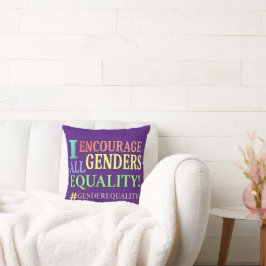 Almofada "TODOS OS GÊNEROS IGUALDADE" Design. Comprar Agora