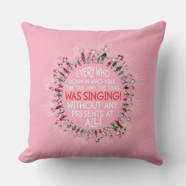 Almofada Todos os que se abrem em Who-Ville (Frente)