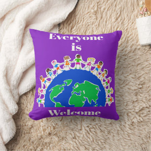 Almofada Todos são Travesseiro decorativo de Boas-vindas