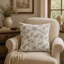 Toile Botânico Vintage Francês País Rústico Pássar