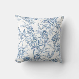 Almofada Toile de Jouy Azul Francesa