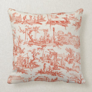 Almofada Toile de Jouy, ilustrando os processos de manuf