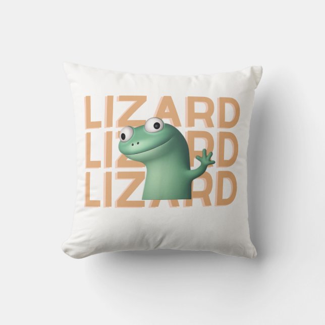 Almofada Tom Hopp Pillow – Modo Travesso! 🦎💥" (Frente)