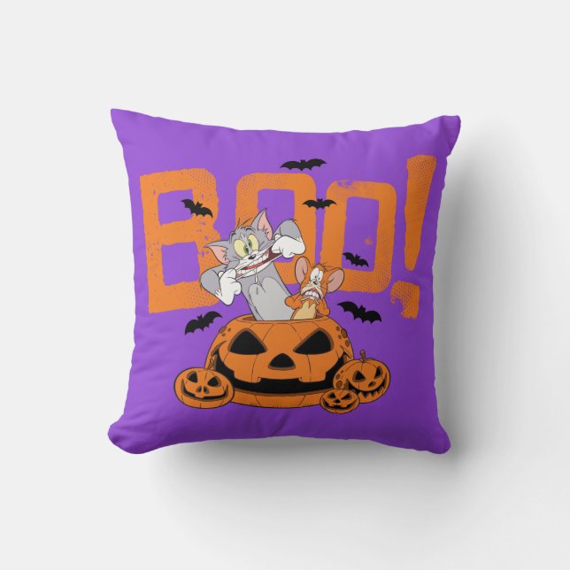 Almofada Tom & Jerry | Boo Feliz Halloween (Frente)