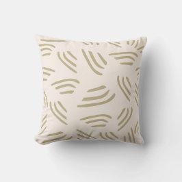 Almofada Tom neutro com Travesseiro decorativo Abstrato de 