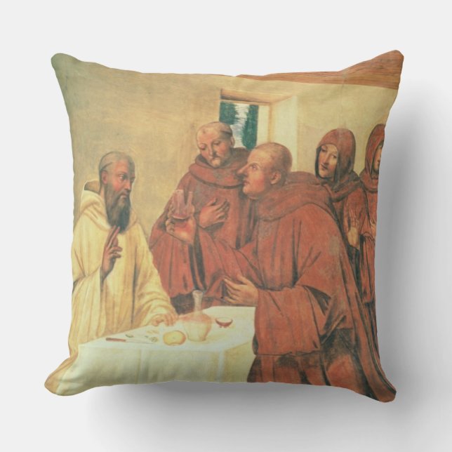 Almofada Tomando o comunhão, da vida de St. Benedict (f (Frente)