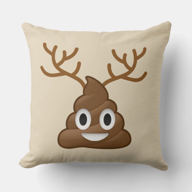 Almofada Tombadilho Emoji com Antlers (Frente)