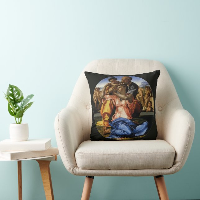 Almofada Tondo Doni ou Madona Doni de Michelangelo (Cadeira)