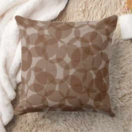 Almofada Tons da Terra Geométrica Castanha