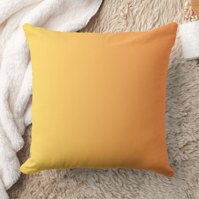 Almofada Tons de Laranja Amarelo (Cobertor)