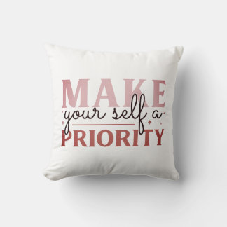 Almofada Torne-se uma prioridade