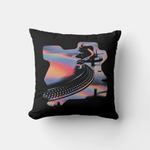 Almofada Torno de Estilo Glitch Moderno – Design Colorido