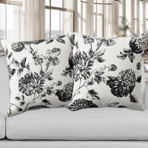 Torno Floral Botânico da Vintagem Branca Preta