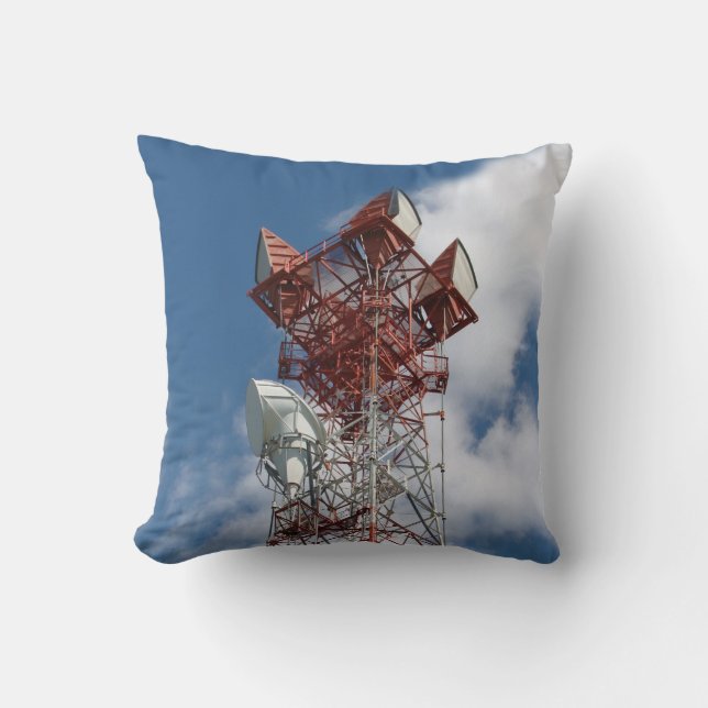 Almofada Torre de telecomunicações micro-ondas (Frente)