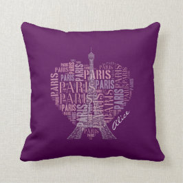 Almofada Torre Eiffel adorável de Paris | do amor