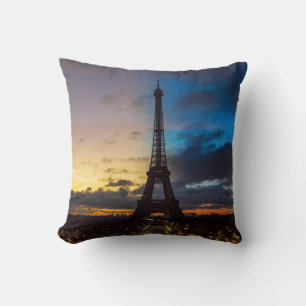 Almofada Torre Eiffel de noite a dia - Paris, França